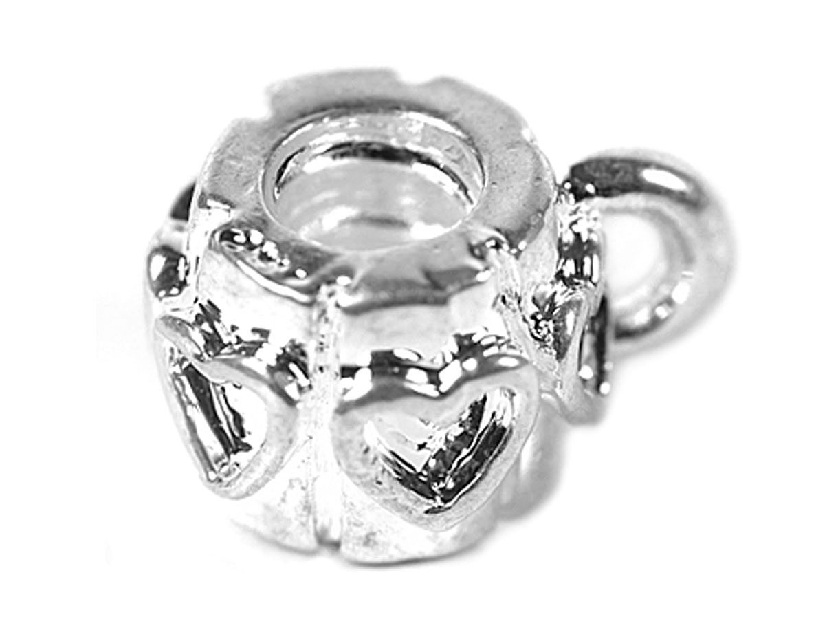 Z11135 11135 Perle metallique avec filet DO-LINE coeurs anneau Innspiro