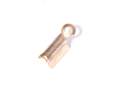 12071 A12071 Terminal metallique semi tube anneau dore Innspiro - Article