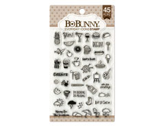 12105030 Set sellos acrilicos iconos diarios 11x19cm BoBunny - Ítem