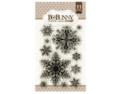 12105156 Set sellos acrilicos copos de nieve 11x19cm BoBunny - Ítem