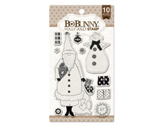 12105768 Set sellos acrilicos alegre Navidad 11x19cm BoBunny - Ítem
