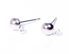 12298 A12298 Z12298 Boucles d oreilles metalliques demi-boule grandes argente Innspiro - Article