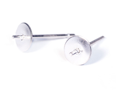 A12313 12313 Boucle d oreilles metallique pour incruster base aiguille argentee Innspiro - Article