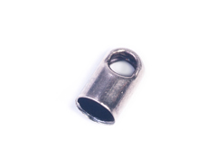 12425 A12425 Terminal metallique tube anneau argente vieilli Innspiro - Article