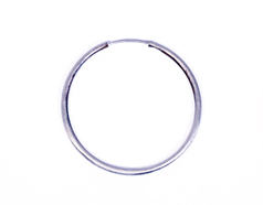 12467 A12467 Boucles d oreilles metalliques anneau petit argente vieilli Innspiro - Article