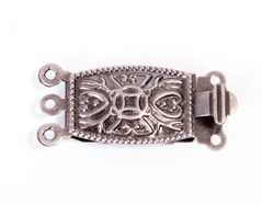 A12518 12518 Cierre metalico collar rectangular plateado envejecido Innspiro - Ítem