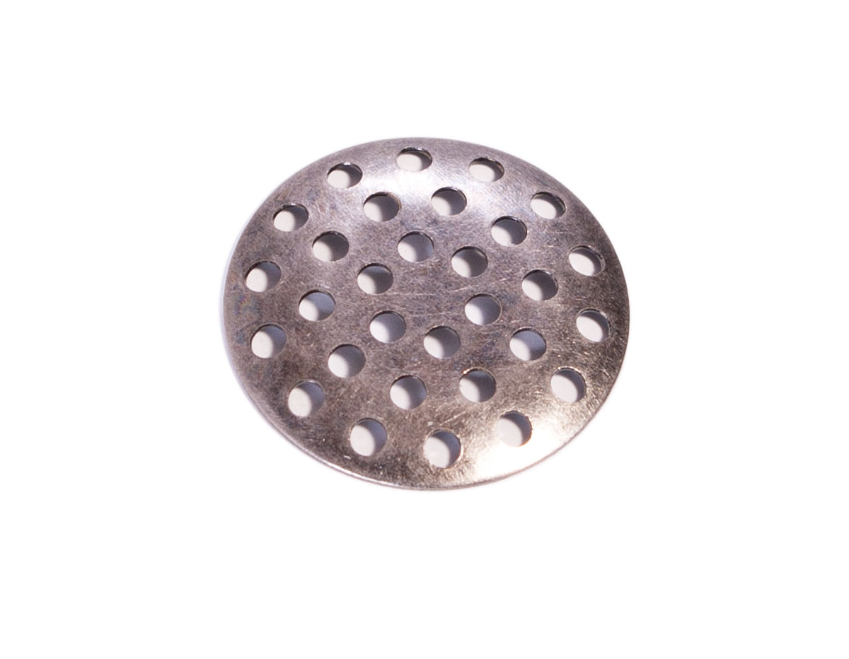 A12567 12567 Base anillo metalico para coser con agujeros plateado envejecido Innspiro