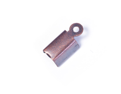A12617 12617 Terminal metallique semi tube anneau cuivre vieilli Innspiro - Article