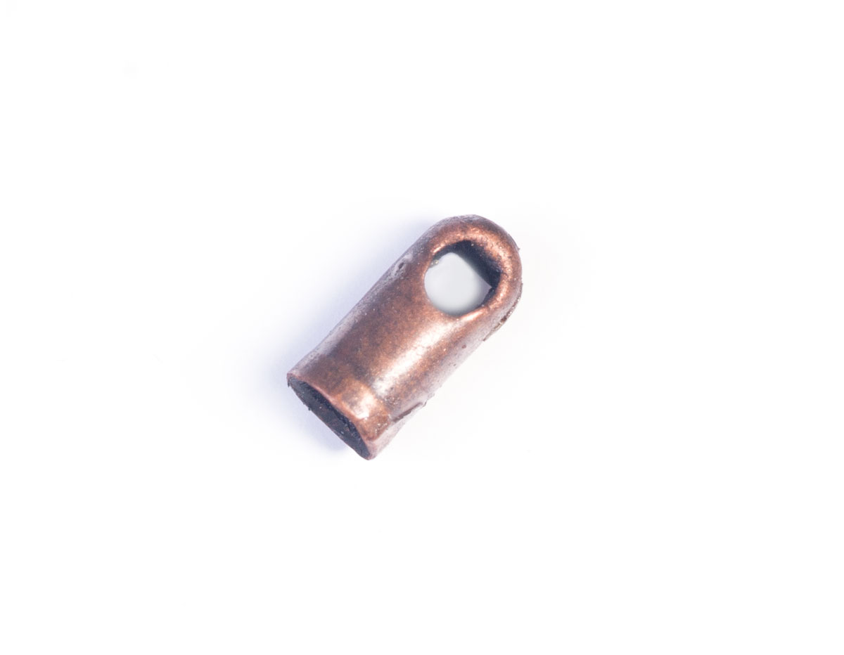 12622 A12622 Terminal metallique tube anneau cuivre vieilli Innspiro