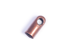 12623 A12623 Terminal metallique tube anneau argente vieilli Innspiro - Article
