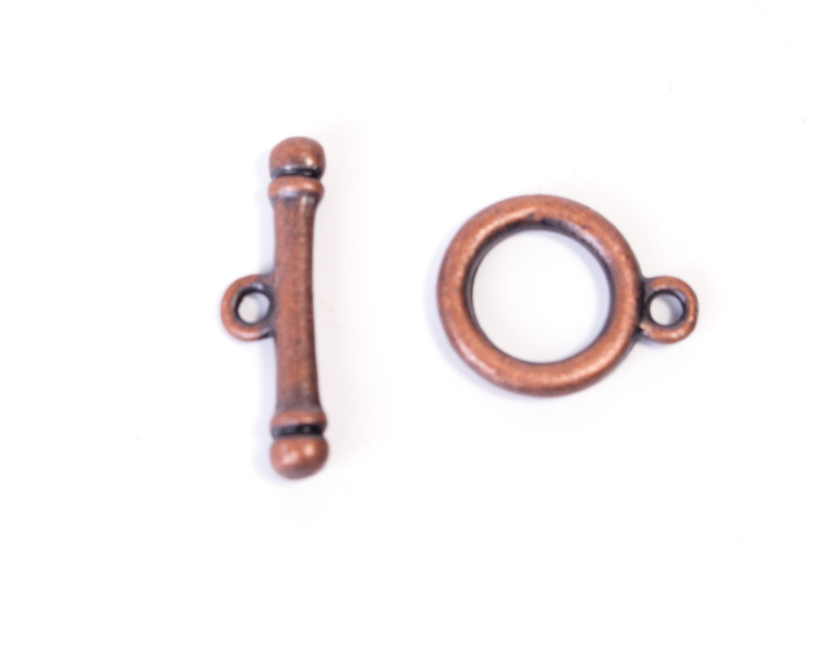 A12639 12639 Fermoir metallique anneau cuivre vieilli Innspiro