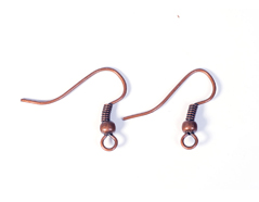 Z12645 A12645 12645 Boucles d oreilles metalliques crochet hippie ouvert cuivre vieilli Innspiro - Article