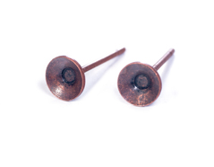 A12708 12708 Boucle d oreilles metallique pour incruster cone cuivre vieilli Innspiro - Article