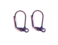 12715 A12715 Boucle d oreilles metallique crochet pelle cuivre vieilli Innspiro - Article