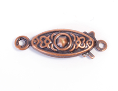 A12716 12716 Fermoir metallique collier ovale cuivre vieilli Innspiro - Article