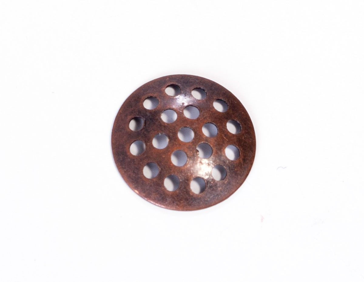 12765 A12765 Base anillo metalico para coser con agujeros cobrizo envejecido Innspiro