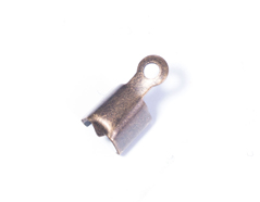 A12820 12820 Terminal metallique semi tube anneau dore vieilli Innspiro - Article
