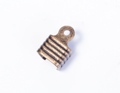 A12821 12821 Terminal metallique semi tube anneau dore vieilli Innspiro - Article