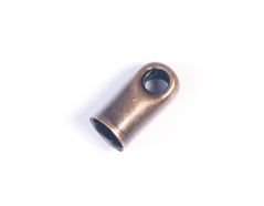 12823 A12823 Terminal metallique tube anneau argente vieilli Innspiro - Article