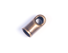 12824 A12824 Terminal metallique tube anneau argente vieilli Innspiro - Article