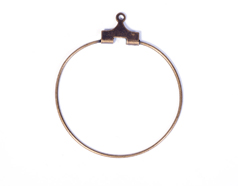 12892 A12892 Boucle d oreilles metallique anneau dore vieilli Innspiro - Article