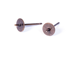 A12913 12913 Boucle d oreilles metallique pour incruster base aiguille dore vieilli Innspiro - Article