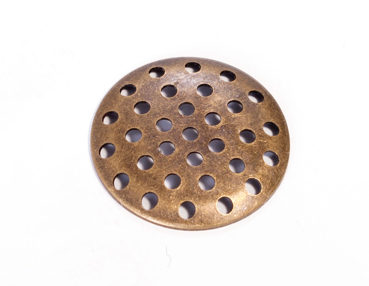 12967 A12967 Base anillo metalico para coser con agujeros dorado envejecido Innspiro