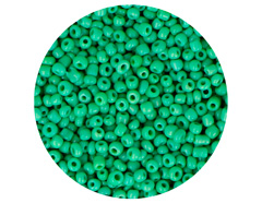 14045 Rocalla de vidrio redonda opaco verde 2 3mm 009gr Tubo Innspiro - Ítem