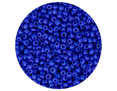 14046 Rocalla de vidrio redonda opaco azul marino 2 3mm 09gr Tubo Innspiro - Ítem