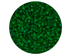 14055 Rocaille de verre ronde glace vert 2 3mm 09gr Tube Innspiro - Article