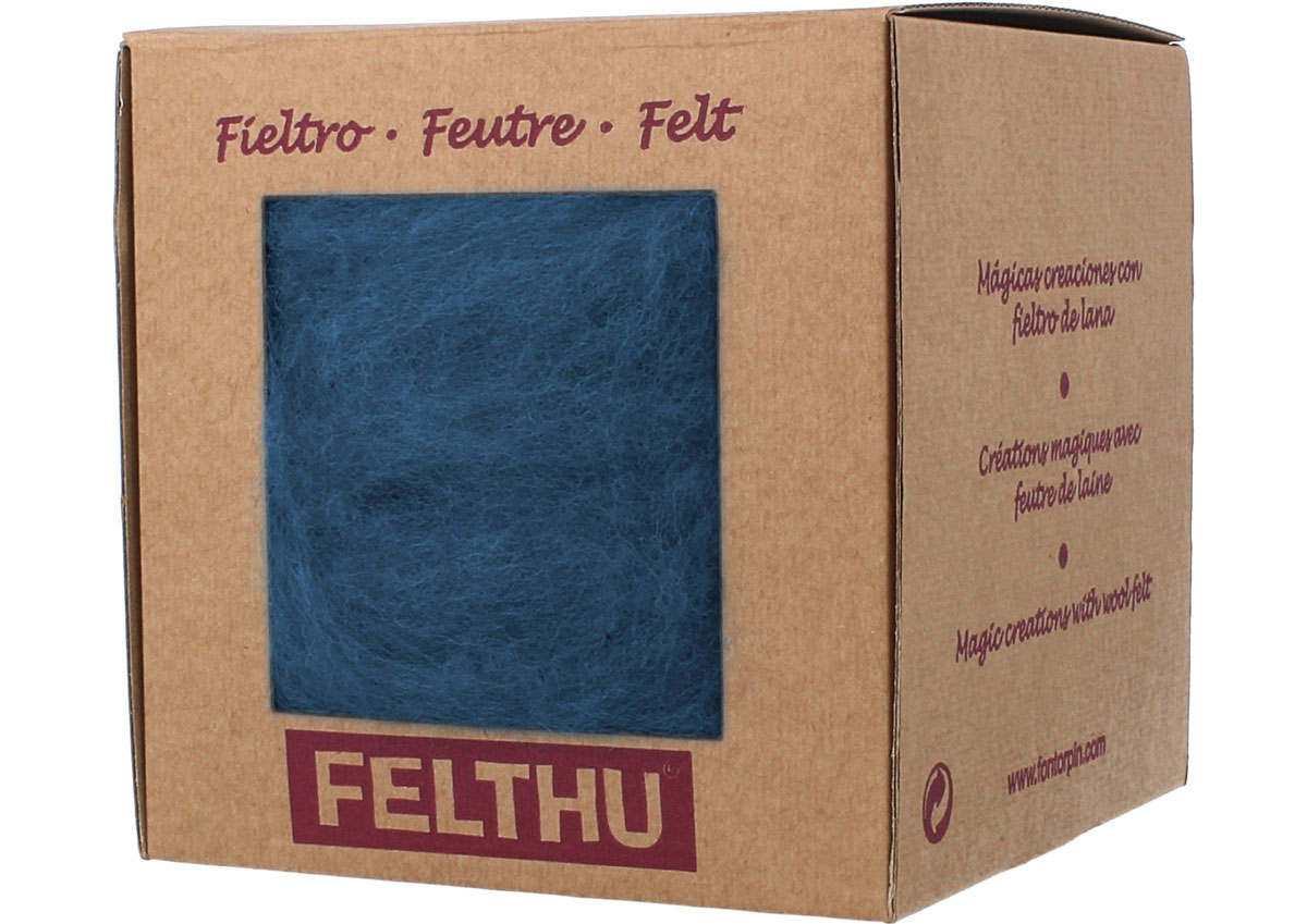 1406 Fieltro de lana azul nautico Felthu