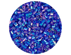 14105 Rocaille de verre cylindre mini bleu marine 2x2mm 09gr Tube Innspiro - Article