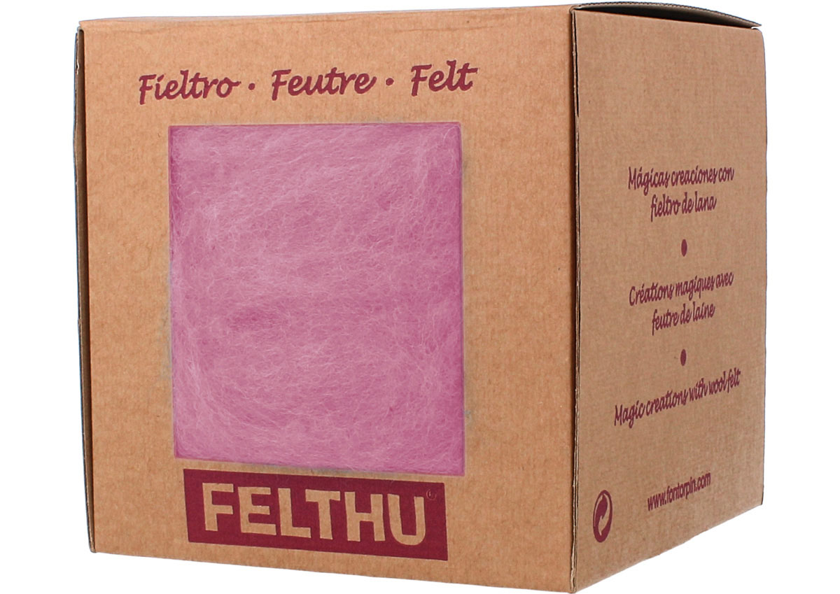 1416 Fieltro de lana rosa claro Felthu