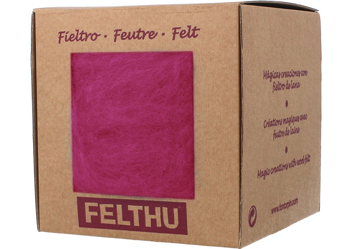 1419 Fieltro de lana fucsia Felthu