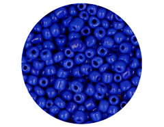 14246 Rocalla de vidrio redonda opaco azul marino 3 0mm 09gr Tubo Innspiro - Ítem