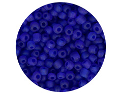 14256 Rocalla de vidrio redonda glaseado azul fuerte 3 0mm 09gr Tubo Innspiro - Ítem