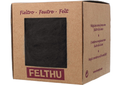 1428 Fieltro de lana chocolate Felthu - Ítem