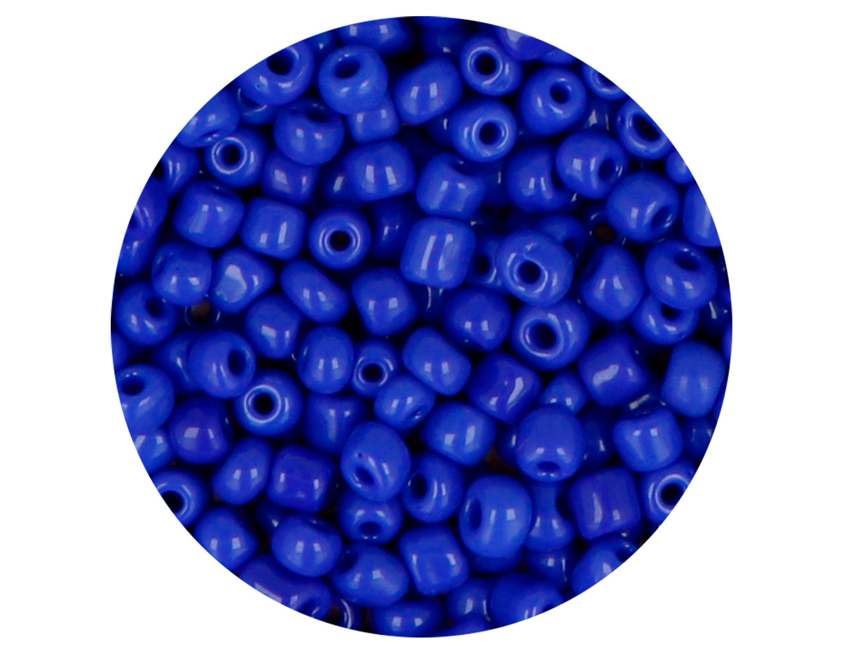 14346 Rocaille de verre rond opaque bleu marine 3 8mm 09gr Tube Innspiro