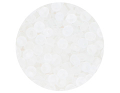 14350 Rocaille de verre ronde glace blanc 3 8mm 09gr Tube Innspiro - Article