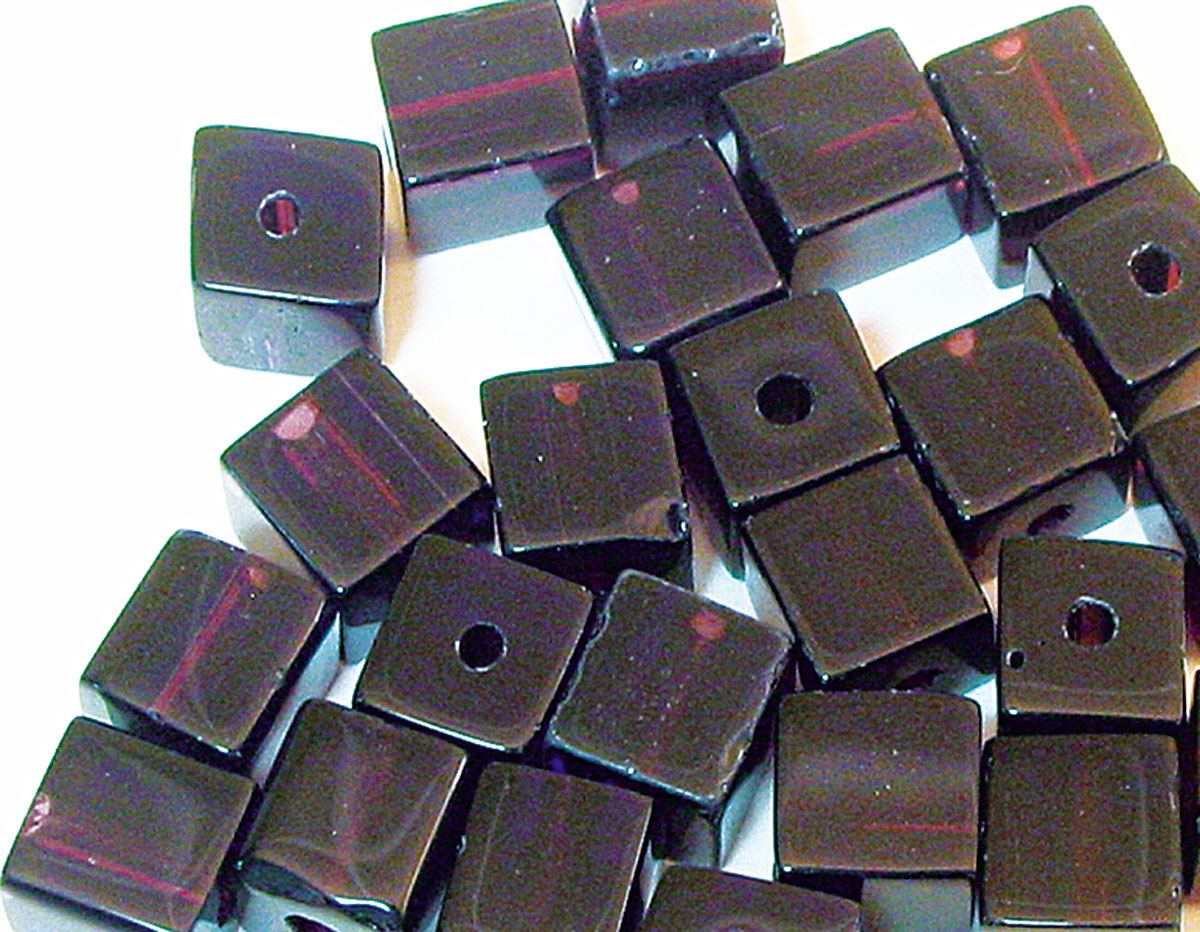 14408 14428 14448 B14428 Z14408 Z14428 Z14448 Perle de verre cube transparent violet Innspiro