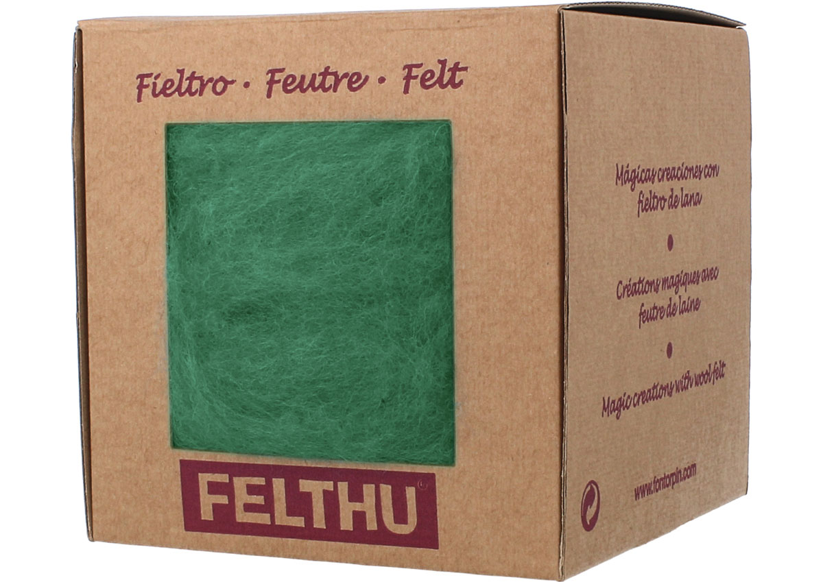 1441 Feutre de laine vert caribe Felthu