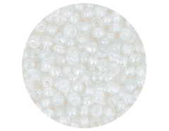 14650 Rocalla de vidrio redonda color interior blanco 3 0mm 09gr Tubo Innspiro - Ítem