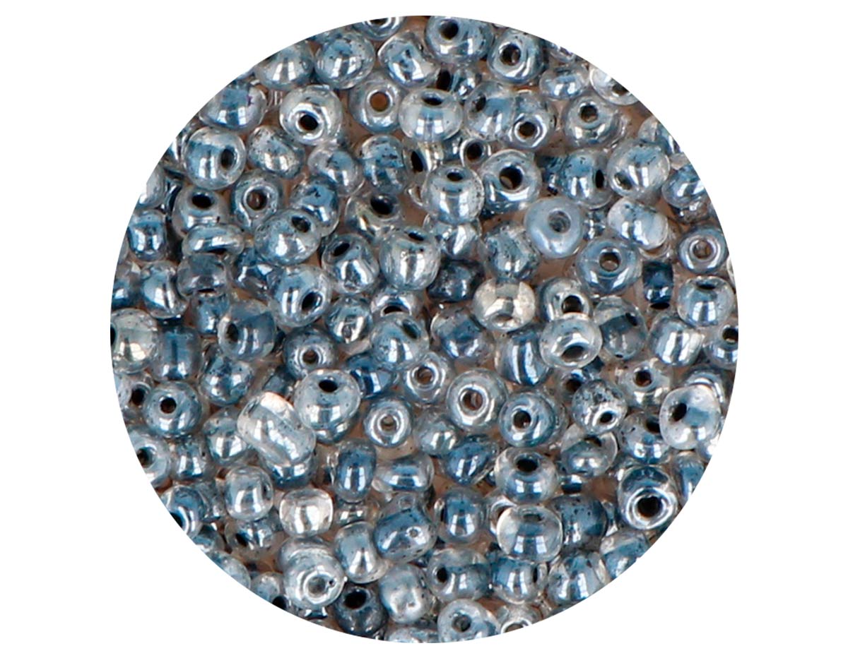 14657 Rocaille de verre ronde couleur interieur noir 3 0mm 09gr Tube Innspiro