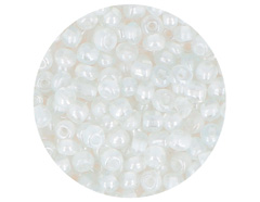 14660 Rocaille de verre ronde couleur interieur blanc 3 8mm 09gr Tube Innspiro - Article