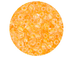 14661 Rocalla de vidrio redonda color interior amarillo 3 8mm 09gr Tubo Innspiro - Ítem