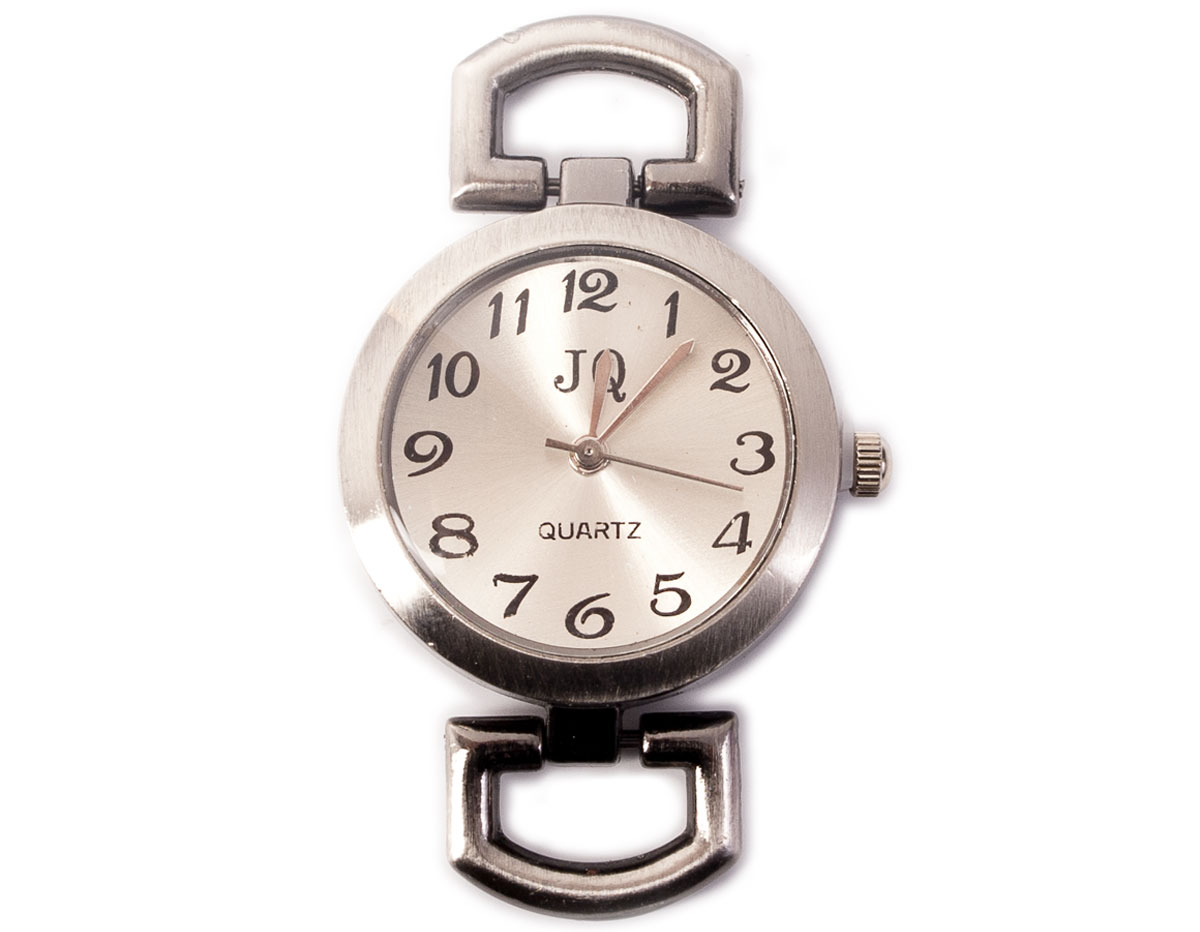 15073-AS Reloj metalico plateado envejecido Innspiro