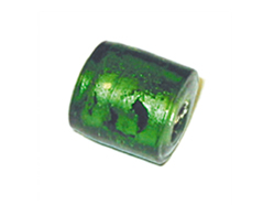 15131 Z15131 Cuenta de vidrio cilindro transparente verde Innspiro - Ítem