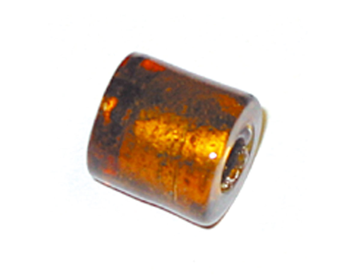 15133 Z15133 Perle en verre cylindre transparent ambre Innspiro