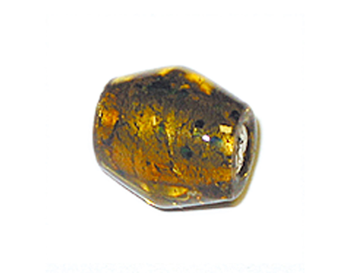 15152 Perle en verre forme transparente or Innspiro