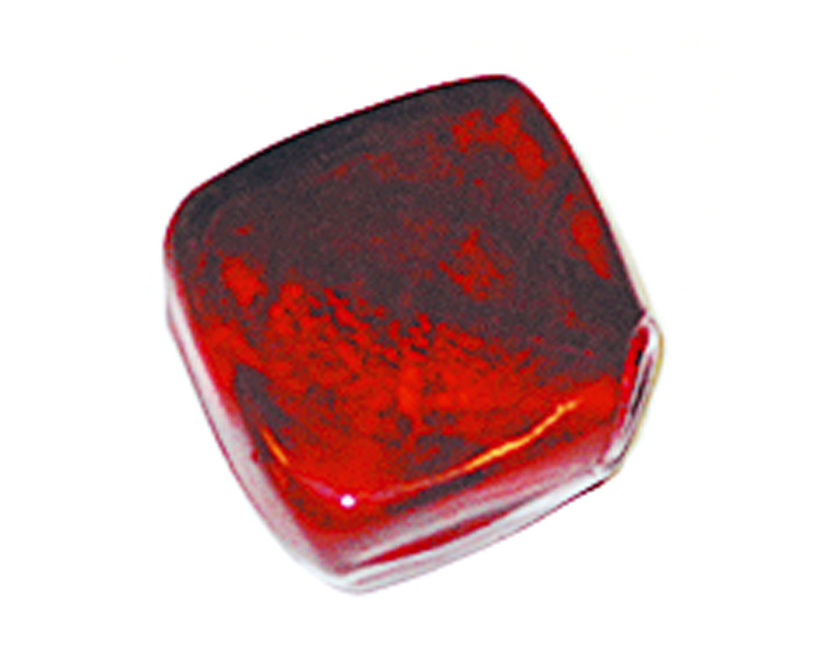 15168 Z15168 Perle en verre carree transparente rouge Innspiro